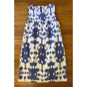 Vineyard Vines Girls' Blue & White Sleeveless Dress Size 14
